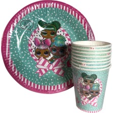 EYMEN SÜS Lol Bebek Tabak Bardak 8 Li Takım