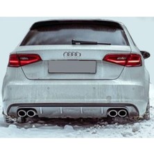 Özgürce A3 8V Hatchback S3 Model Arka Difüzör, Plastik, 2012-2016