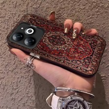 HONTINGA Tecno Spark Go 2024 ile Uyumlu Kılıfı Silikon Kenar Sert Arka Anti Düşme Telefon Kılıfı Klasik Desenli K1-0700