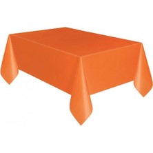 Future Marketing Parti Aksesuar Turuncu Renk Plastik Masa Örtüsü 120X180 cm