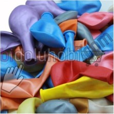 Bidoluhobi Metalik Balon (10LU - Karışık Renk)