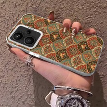 HONTINGA Xiaomi Redmi Note 13 Pro Plus 5g ile Uyumlu Kılıfı Silikon Kenar Sert Arka Anti Düşme Telefon Kılıfı Sanat Desenli K1-0701