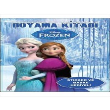 Genel Tedarik 5 Adet Frozen Boyama Kitabı Maske ve Sticker