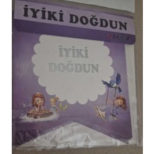 Karakterli Iyi Ki Doğdun Banner Arka Fon Duvar Yazısı,flama