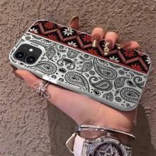 HONTINGA iPhone 12 Pro ile Uyumlu Kılıfı Silikon Kenar Sert Arka Anti Düşme Telefon Kılıfı Klasik Desenli K1-0700