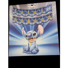 Stitch Temalı Banner Stitch Happy Birthday ,iyiki Doğdun