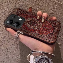 HONTINGA Xiaomi Redmi Note 13 4g ile Uyumlu Kılıfı Silikon Kenar Sert Arka Anti Düşme Telefon Kılıfı Klasik Desenli K1-0700