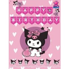 Kuromi Happy,mymelody Birthday Banner