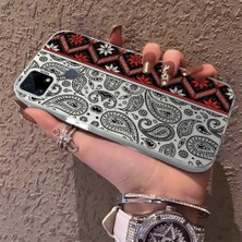 HONTINGA Realme C15 ile Uyumlu Kılıfı Silikon Kenar Sert Arka Anti Düşme Telefon Kılıfı Klasik Desenli K1-0700