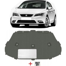 Özgürce Seat Leon 2013 Motor Kaput Keçesi, Klipsli, Yüksek Kalite, Uyumlu