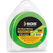 Sgs Çim Biçme Tırpan Misinası - Yuvarlak - 3.3 Mm. - 47 Mt.