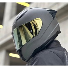 Ls2 Rapıd 2 Race Mat Concrete Fullface Motosiklet Kaskı Gold Camlı