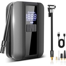 Özgürce Kablosuz Dijital Lastik Şişirme Pompası, 150 Psı, 4000MAH Batarya