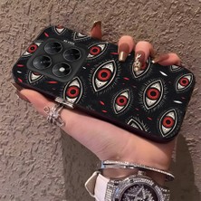 HONTINGA Poco X7 ile Uyumlu Kılıfı Silikon Kenar Sert Arka Anti Düşme Telefon Kılıfı Sanat Desenli K1-0701