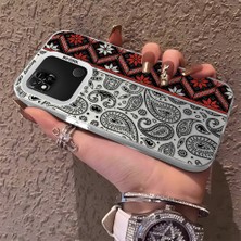 HONTINGA Xiaomi Redmi 9c ile Uyumlu Kılıfı Silikon Kenar Sert Arka Anti Düşme Telefon Kılıfı Klasik Desenli K1-0700