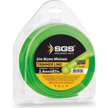 Sgs Çim Biçme Tırpan Misinası - Yuvarlak - 2.4 Mm. - 87 mt