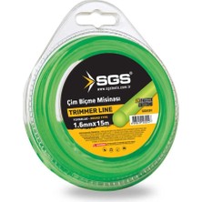 Sgs Çim Biçme Tırpan Misinası - Yuvarlak - 1.6 Mm. - 15 Mt.