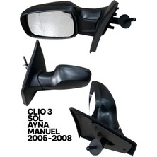 Özgürce Sol Ayna Manuel 2005-2008, Clio 3 Model, Parça No: 7701061190