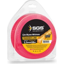 Sgs Çim Biçme Tırpan Misinası - Burgulu - 3.3 Mm. - 58 Mt.