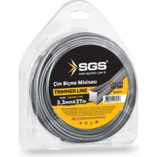 Sgs Çim Biçme Tırpan Misinası - Kare - 3.3 Mm. - 37 Mt.