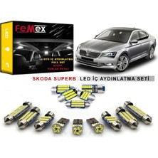 Özgürce Skoda Superb 2015 Sonrası LED Iç Aydınlatma Ampul Seti Femex Parlak Beyaz