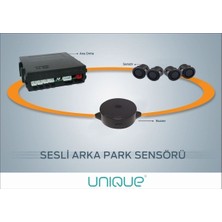 Özgürce Sesli Park Sensörü, 19MM Siyah, Güçlü ve Güvenilir Güvenlik Özelliği