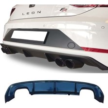 Özgürce Seat Leon Mk3.5 P Black Çift Çıkış Difüzör Sağ ve Sol 2017+