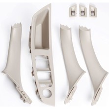 Özgürce F10 5 Serisi Iç Kapı Kol Tutamak Seti, Bej, 7 Parça, Şık ve Kullanışlı