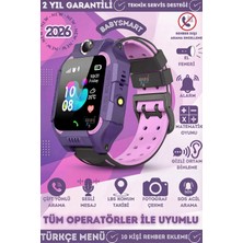 Normadia Gelişmiş Çocuk Takip Saati, Sim Kartlı, Kameralı, Gizli Dinleme, Q19 Mor