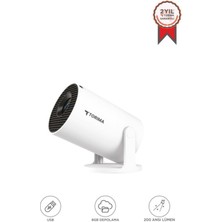 Normadia Taşınabilir Android Projektör, Bluetooth, 1080P, Ev Sineması, HY300 Pro