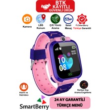 Normadia Pembe Çocuk Takip Saati, Kamera ve Sim Kartlı, Güvenli ve Kullanışlı