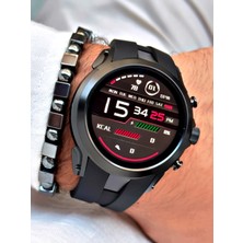 Normadia Siyah Akıllı Kol Saati ve Bileklik, Nabız, Adım, Uyku ve Müzik Takibi