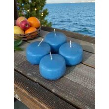 İV BLUE PURPLE Iv Blue Purple 6 Adet Bebe Mavisi Citronella ve Lavanta Kokulu Sineksavar Mum