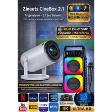 Normadia Taşınabilir Android Projektör ve Ses Sistemi, Wi-Fi Destekli, Ultra Hd