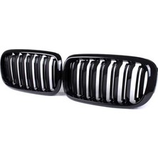 Özgürce Pianoblack Ön Panjur Seti, 2012-2019 Bmw X5/x6 F15 Mx5 Modeli Için