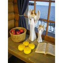 İV BLUE PURPLE Iv Blue Purple 6 Adet Sarı Citronella ve Lavanta Karışımı Sineksavar Suda Yüzen Mum