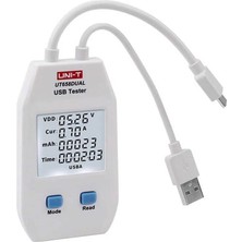 Uni-T Unit UT658DUAL Çift Çıkışlı USB Akım Gerilim Test Cihazı