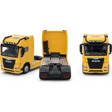 Famex Butik ve Aksesuar Işıklı Sesli Çek Bırak Metal Maket Tır – Sarı Çekici Model Oyuncak Tır