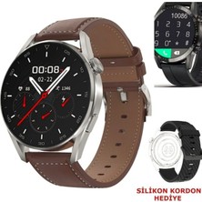 Normadia Mini Akıllı Saat, Şık Tasarım, Gümüş Renk, Uyumlu, Garantili