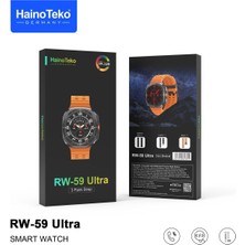 Normadia HW59 Akıllı Saat, Ultra Kalite Amoled Ekran, Çift Çekirdek Işlemci, 3 Kordon