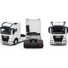 Famex Butik ve Aksesuar Işıklı Sesli Çek Bırak Metal Maket Tır – Beyaz Çekici Model Oyuncak Tır