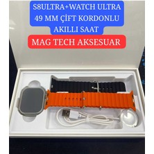 Normadia Şık ve Fonksiyonel 49MM Akıllı Saat, Çift Kordon ve Uzun Pil Ömrü