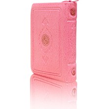 Cep Boy Kur'an-I Kerim (Pembe Renk, Kılıflı, Mühürlü)