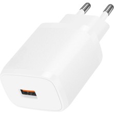 iPhone 14 Pro Uyumlu 20W Hızlı Şarj Adaptörü USB Çıkışlı 3.0 Hızlı Şarj Başlığı