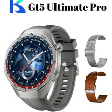 Normadia Amoled Ekran 46MM Pro SK40, Huawei Uyumlu, Nano Teknolojili, Kordonlu Saat