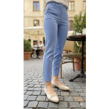 Kindep (Ayem) Toka Detaylı Günlük Kadın Babet Bej