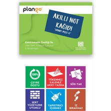 YEŞİL - Elektrostatik Akıllı Not Kağıdı 2 ADET Yapışkansız Post-it 7x10cm - 100 Sayfa - Plango