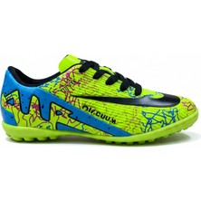 Modayak Walked Flet Sarı Siyah Çorapsız Halı Saha Krampon Futbol Ayakkabısı