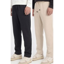 Veleno Erkek 2'li Avantajlı Paket Baggy Bol Paça Bel Lastikli Pike Pantolon