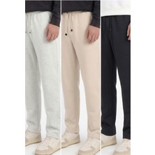 Veleno Erkek 3'lü Avantajlı Paket Baggy Bol Paça Bel Lastikli Pike Pantolon